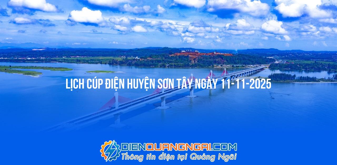 Lịch cúp điện Huyện Sơn Tây ngày 11-11-2025